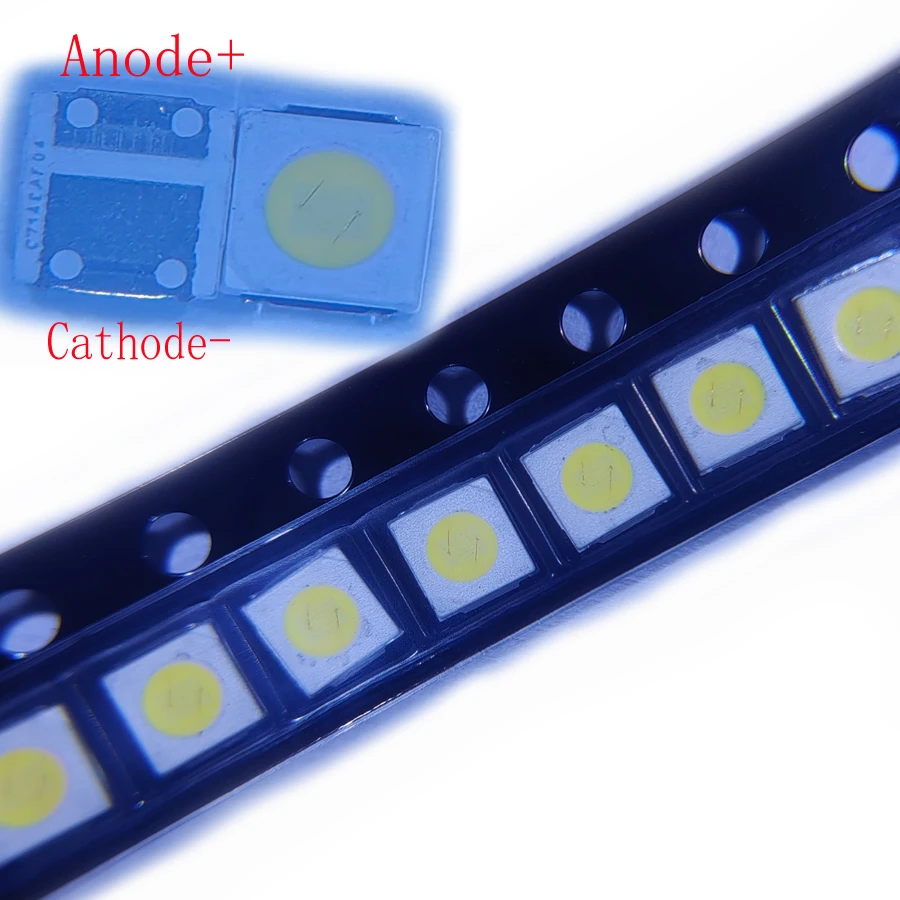 500 sztuk/partia SMD LED 3030 3V zimna biel o dużej mocy do pasków podświetlających telewizor Lextar