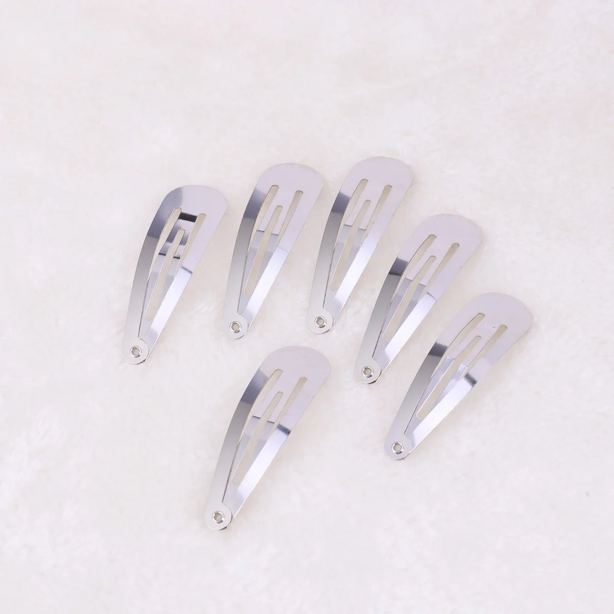 

50pcs 50Mm Water Drop Hair Clips No Crease Non Marking Snap Hairpins For Women Girls Durable Fashion Bridal Wedding Party Daily