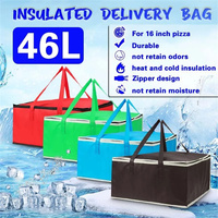Waterproof Insulated Bag Folding Picnic Pack Food Drink Boxes Thermal Bag Portable Food Delivery Bag PizzaBag Food Delivery Bag