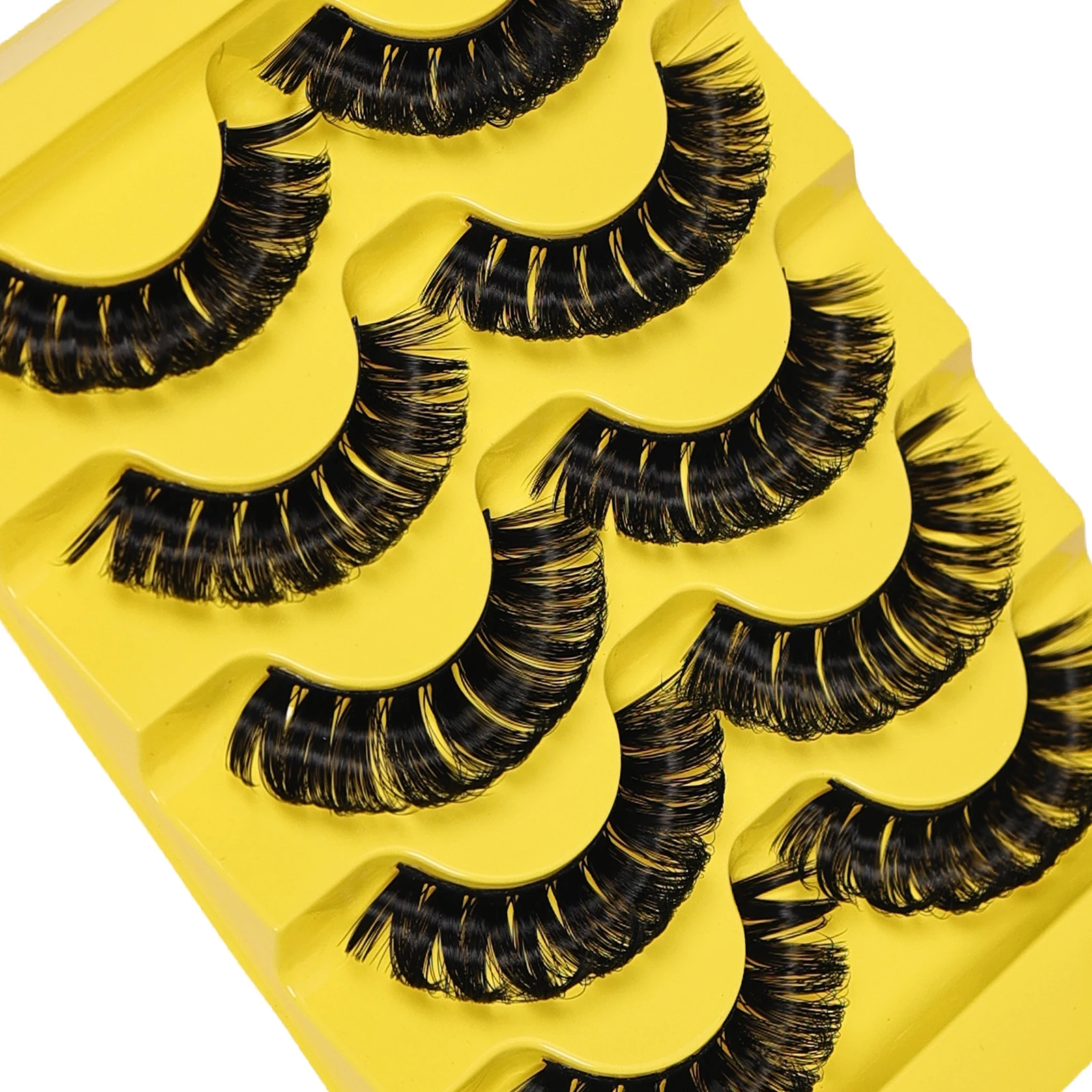 10 paia/2 pacchi ciglia DD ciglia finte russe ciglia finte riutilizzabili 3D soffici ciglia finte estensione ciglia