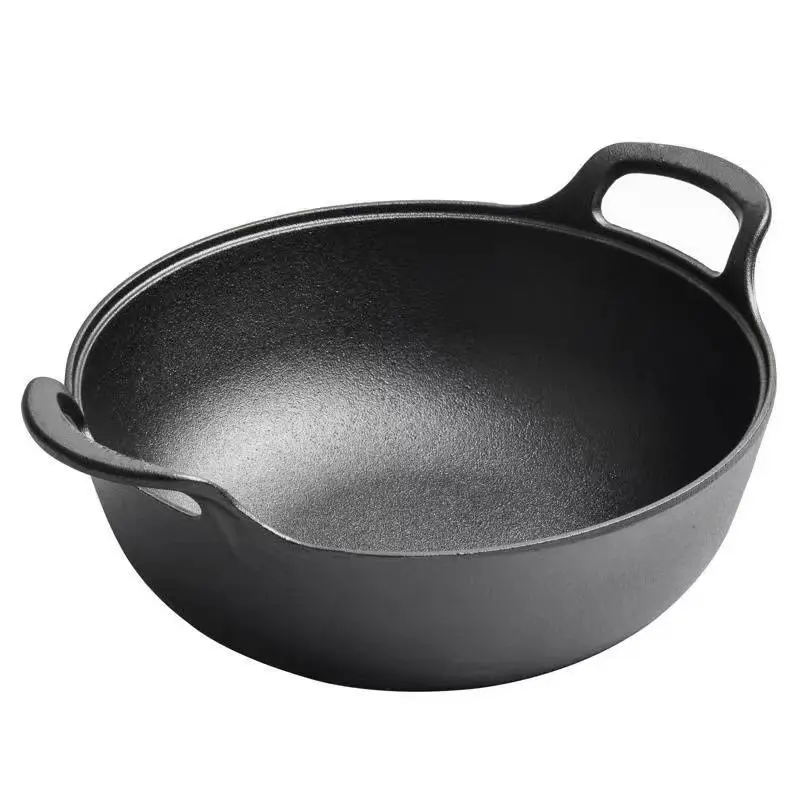 

20cm Chinese Big Wok Frying Pan Nonstick Fry Pan Cooking Utensil Fry Pan Cookware