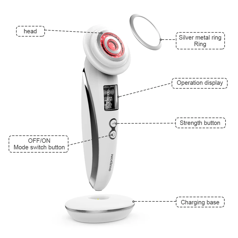 Notime 2022 Facial Lifting Skincare Rejuvenation Pigment Wrinkle Removal RF Beauty Device For Sale