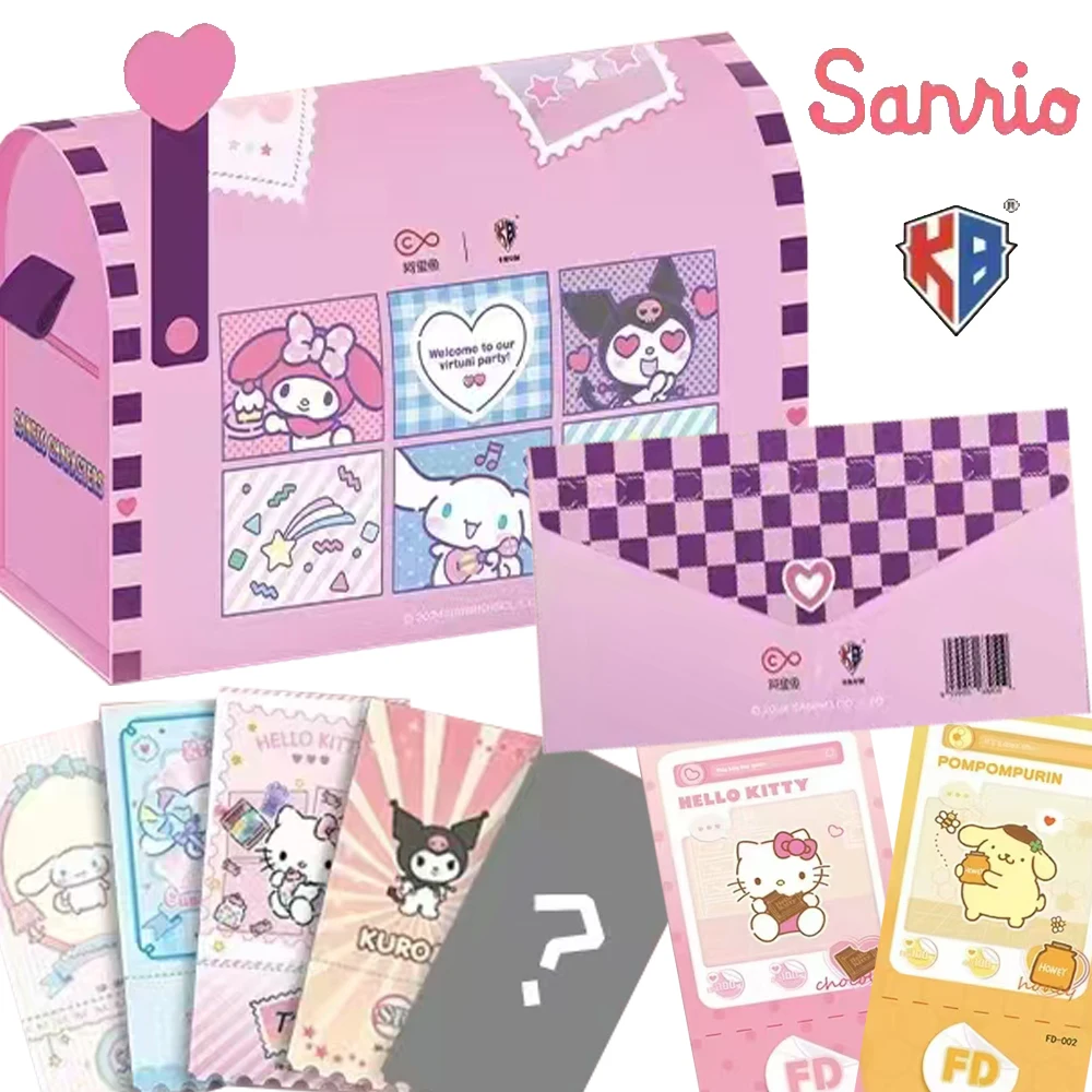 

KABAO Sanrio Ticket Stub Коллекционные карты Kuromi Hello Kitty My Melody Милые персонажи аниме SSR CR GR Карты Дети Любовь подарки