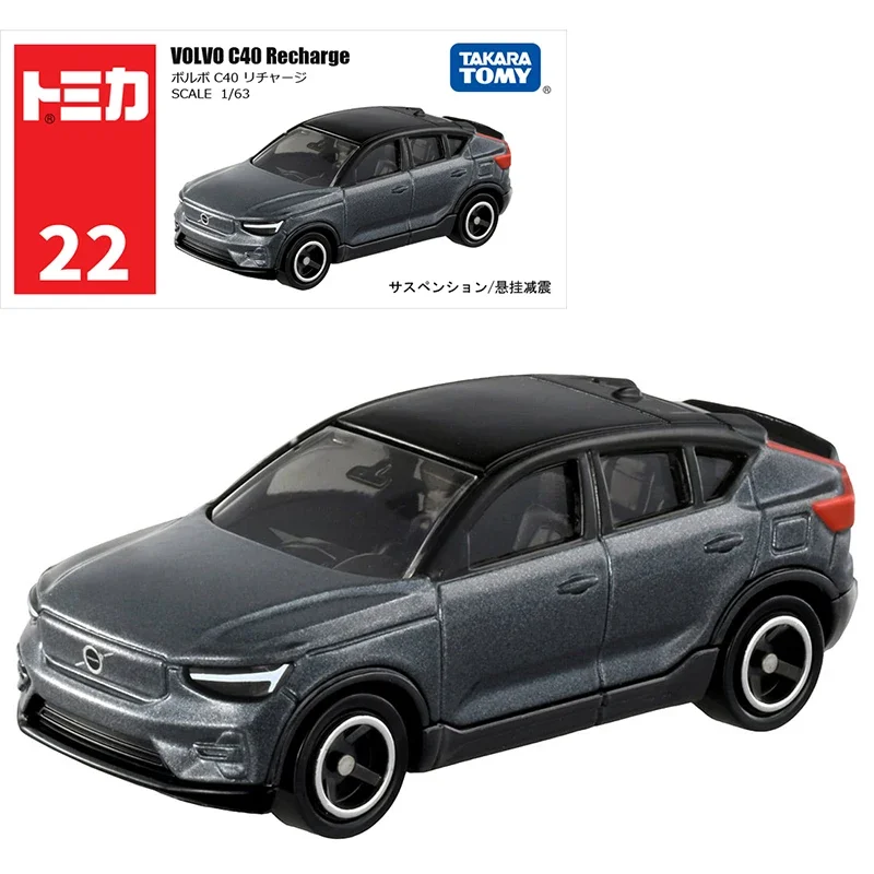 Takara Tomy Tomica No.22 Volvo C40 Opladen 1/63 Auto Legering Speelgoed Motorvoertuig Diecast Metaal Model Kinderen Kerstcadeau Speelgoed voor Jongens