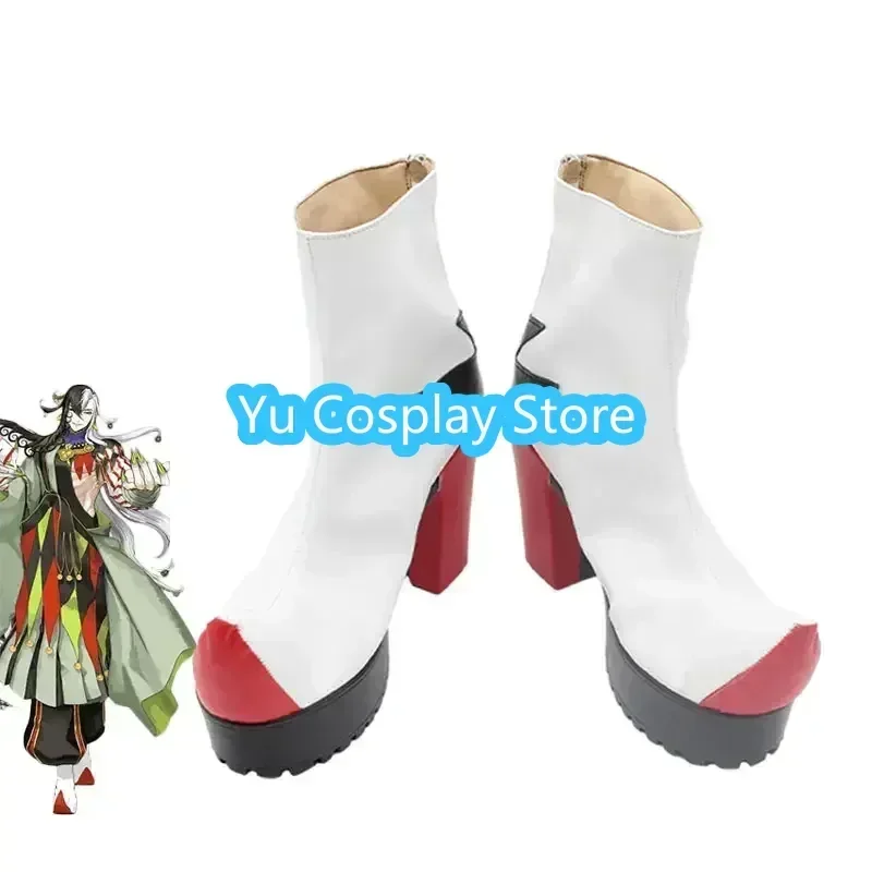 

Yu-Cosplay Game FGO Ashiya Douman Обувь для косплея Хэллоуин Карнавальные ботинки Опора для косплея Обувь из искусственной кожи на заказ