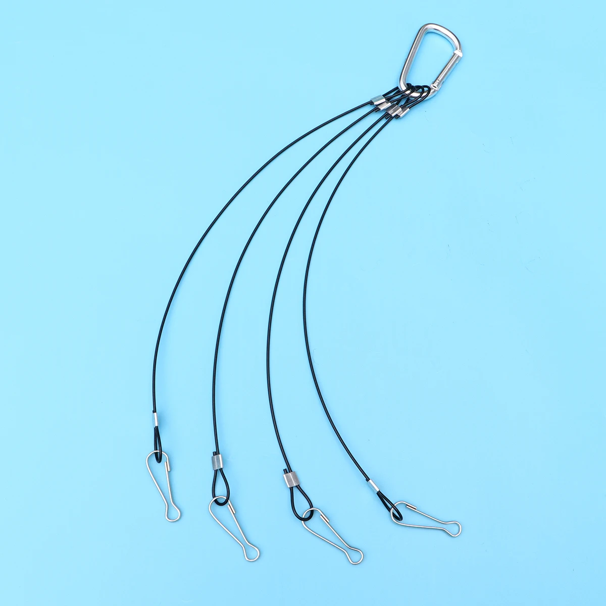 

4pcs Plant Grow Light Hanging Kit Steel Safety Rope Heavy Duty Hooks Hydroponics Wire Professional Lamps-Compatible