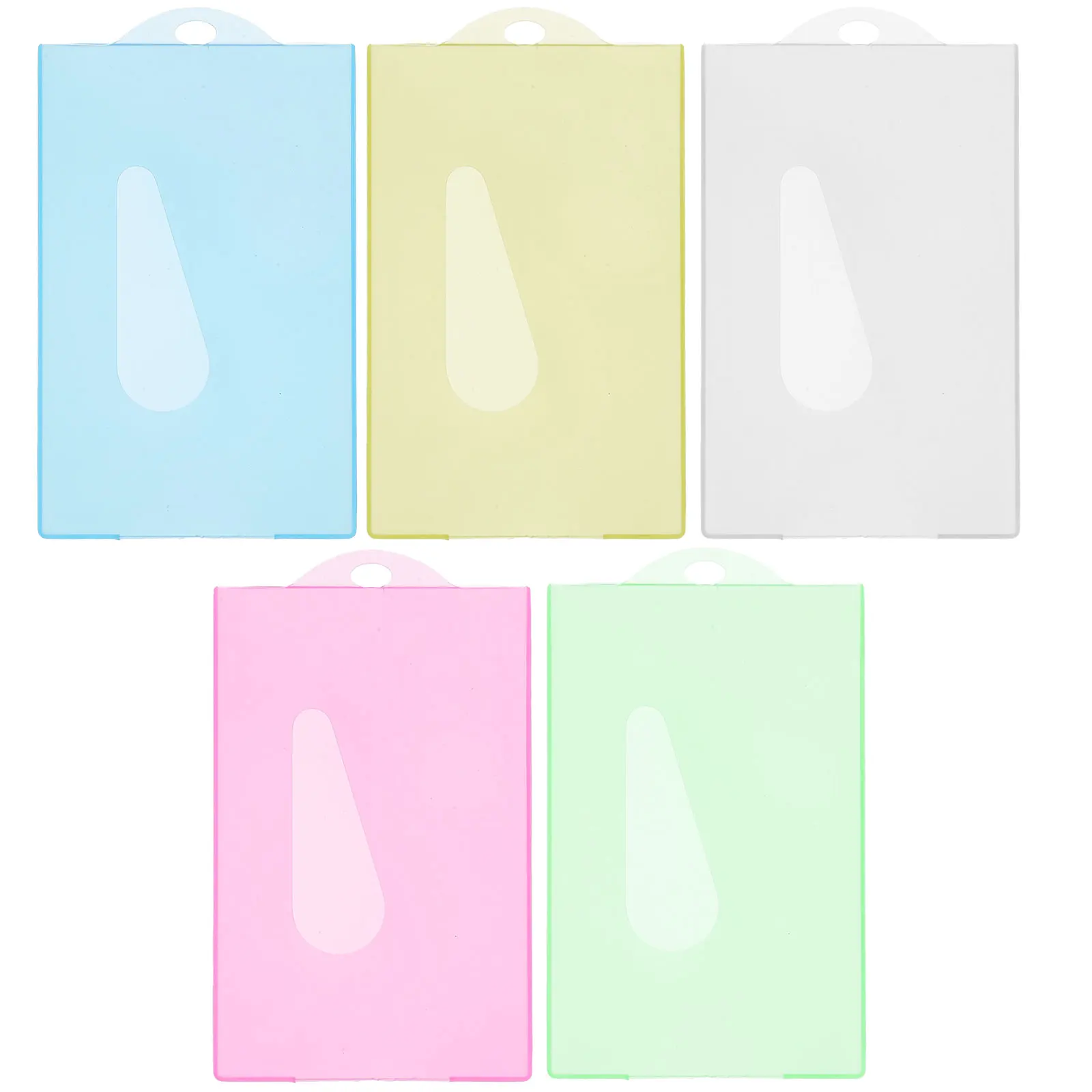 30 Pcs Cards Protective Covers Candy Sleeves Name Badge Holder Bank Organizer