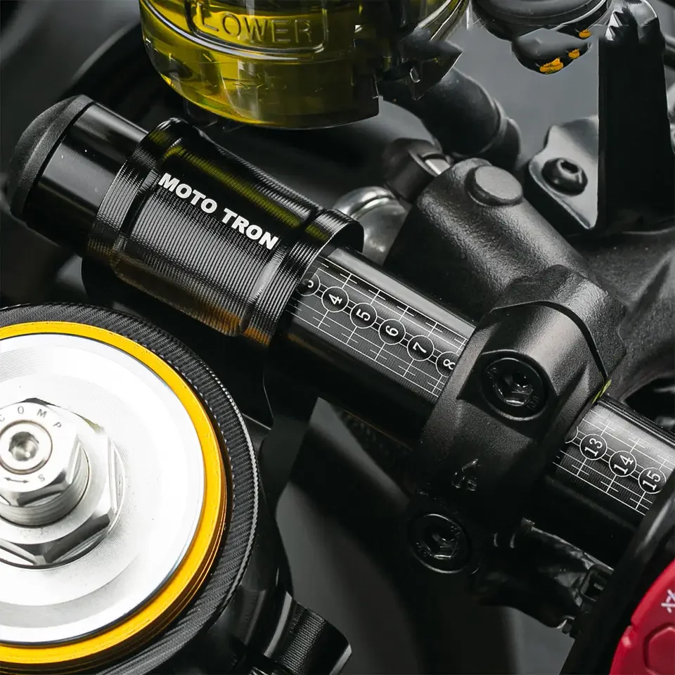 MOTO TRON CNC Racing Handlebars For DUCATI V4/V4S V2 2018-2024 Clip-On Front End Upper Top Clamp Refit Kit