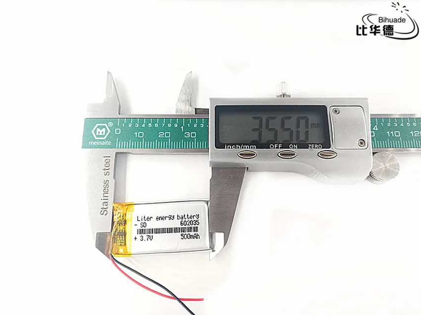 1/5/10 sztuk dobra Qulity 3.7V,500mAH,602035 polimerowy akumulator litowo-jonowy/litowo-jonowy do TOY,POWER BANK,GPS,mp3,mp4