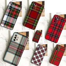 Clan Stewart Tartan Plaid Pattern Funda For Samsung Galaxy A52 A32 A12 A14 A34 A54 A51 A71 A53 A33 A13 A15 A25 A35 A55 Case