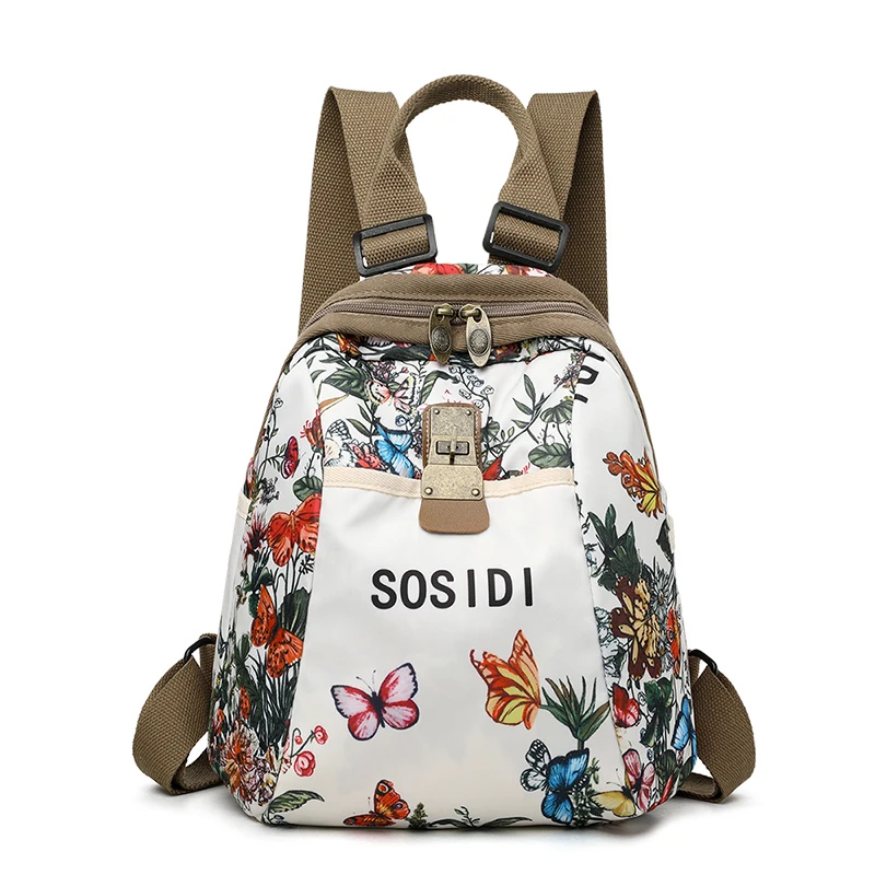 Fashion Zipper Nylon Large Capacity Backpacks Softback Interior Compartment Backpacks 2026 High Quality Sweet Youth School Bags