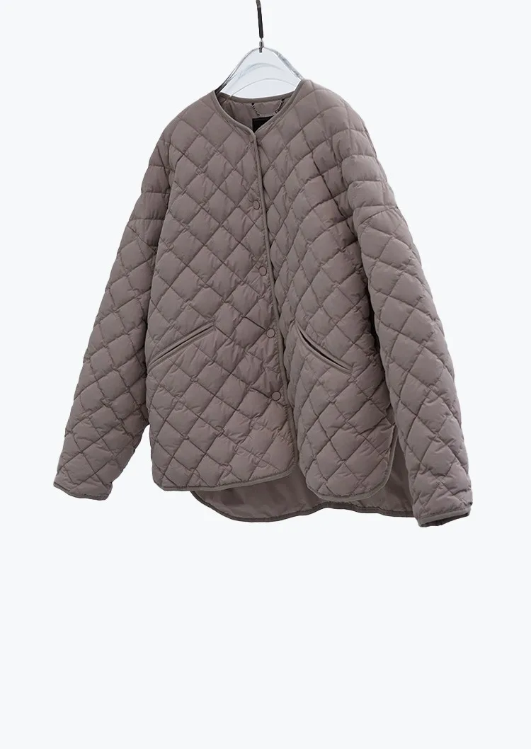 Large-Scale Turtle Back Style 90% White Duck down Lightweight Classic Quilted Pattern down Jacket 2025 Autumn Winter New Top
