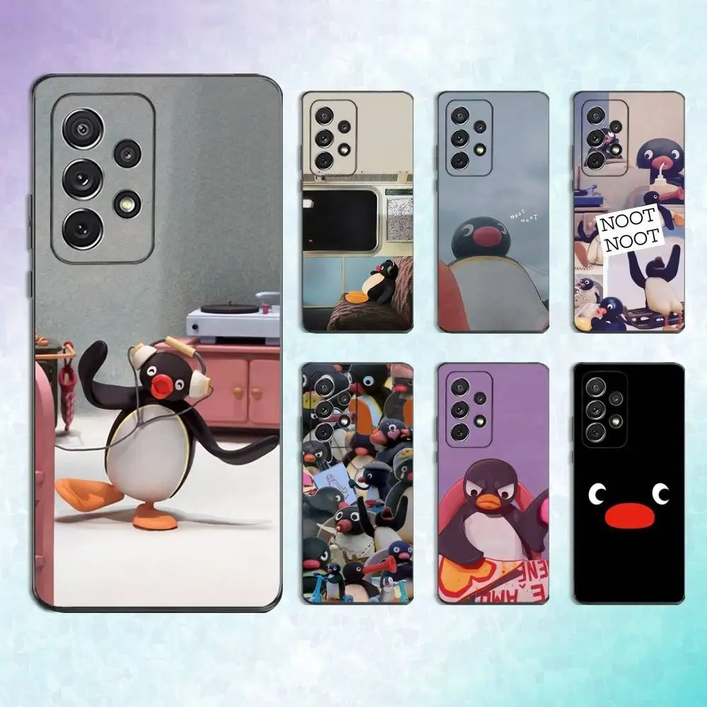

Cute P-Pingu-ES Penguin Phone Case For Samsung S25,S24,S23,S22,S21,S20,S10,Ultra,Plus,Lite,FE,Soft Silicone Black Cover
