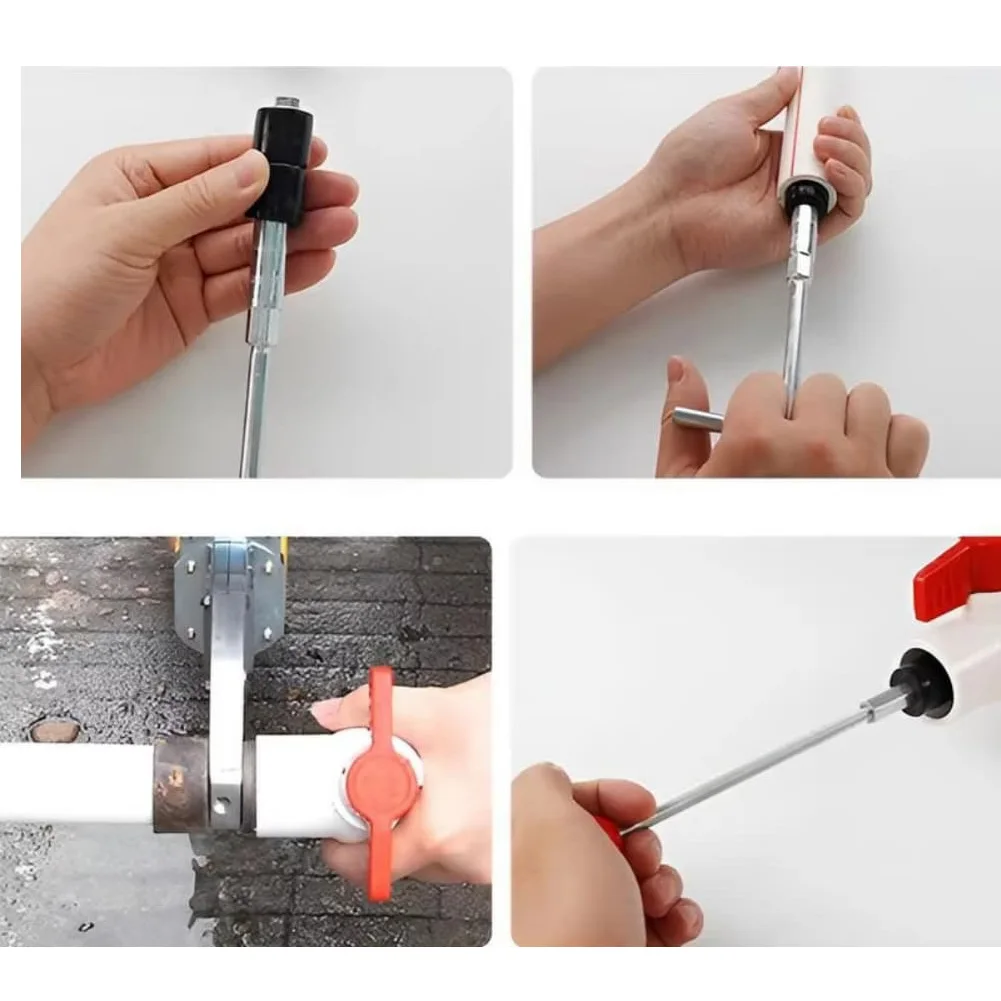 لأداة إصلاح السباكة الفعالة المصنوعة من الفولاذ المقاوم للصدأ مع تصميم قابل للتعديل لختم التسرب وصيانة الأنابيب