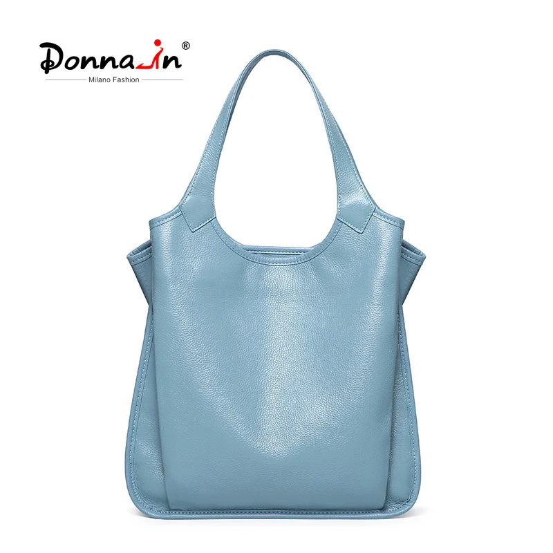 Donna-in Genuine Leather Women Handbag Fashion Tote Bag Shoulder Underarm Bag Large Capacity Leather Summer Autumn New 2023