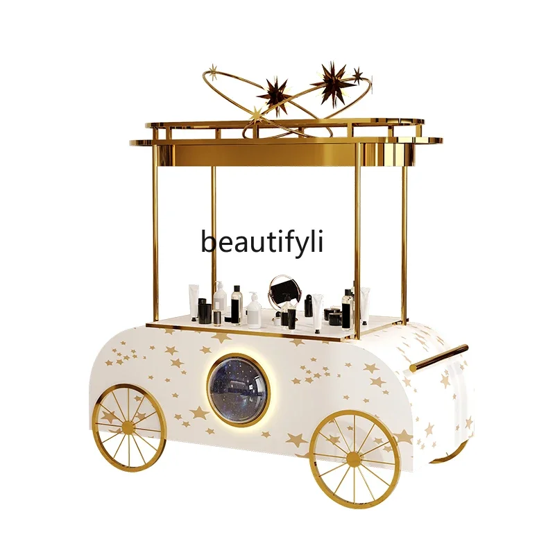 

cc182Mobile sales car, homestay, commercial display cart, store decoration, luminous promotion car