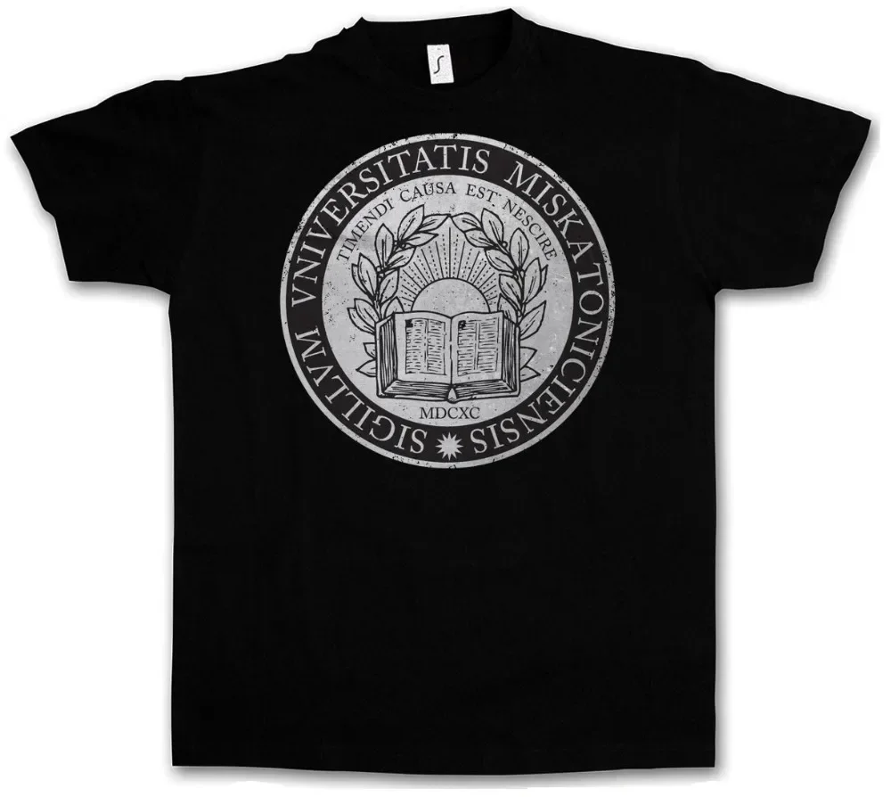 Camiseta con diseño de Miskatonic University Iii Vintage Arkham Lovecraft Hp Sign Cthulhu 2019, nueva ropa de moda para hombre, diseño A