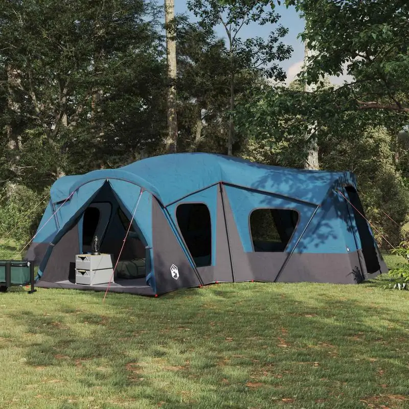 Familien-Campingzelt – Geräumiges Outdoor-Zelt mit eingenähtem Raumteiler, E-Port und Laternenhaken