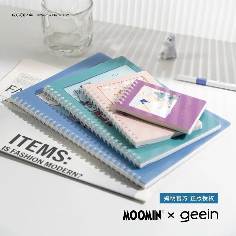 60Pcs Moomin Portable Notepad Little My Snufkin Anime Action Figure Anime Desktop Decoration Products Student Stationery Gifts