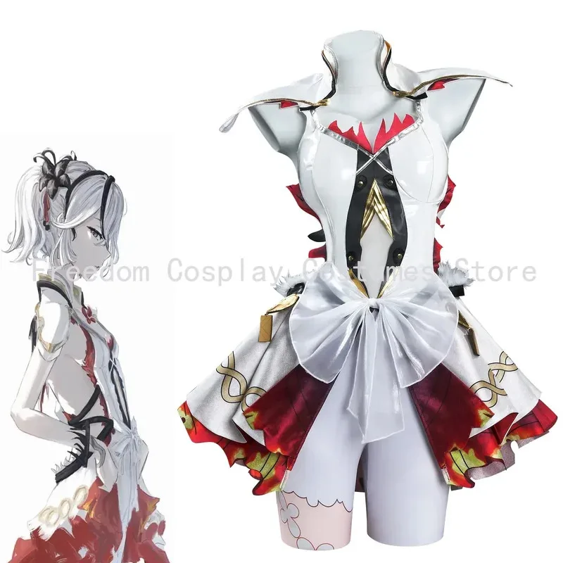 Камелия Косплей Костюм Парик Аниме Wuthering Waves Сексуальное Платье Серьги Кольца Головные Уборы Черные Поры Джинчжоу Хэллоуин Вечеринка Женщины