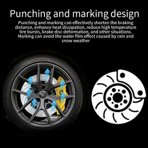 Alta qualidade personalizado resolver freio agitando acessórios do carro discos de freio dianteiro traseiro 17 polegada para peugeot 308cc 12 principais vendas discos de travao carro - №5