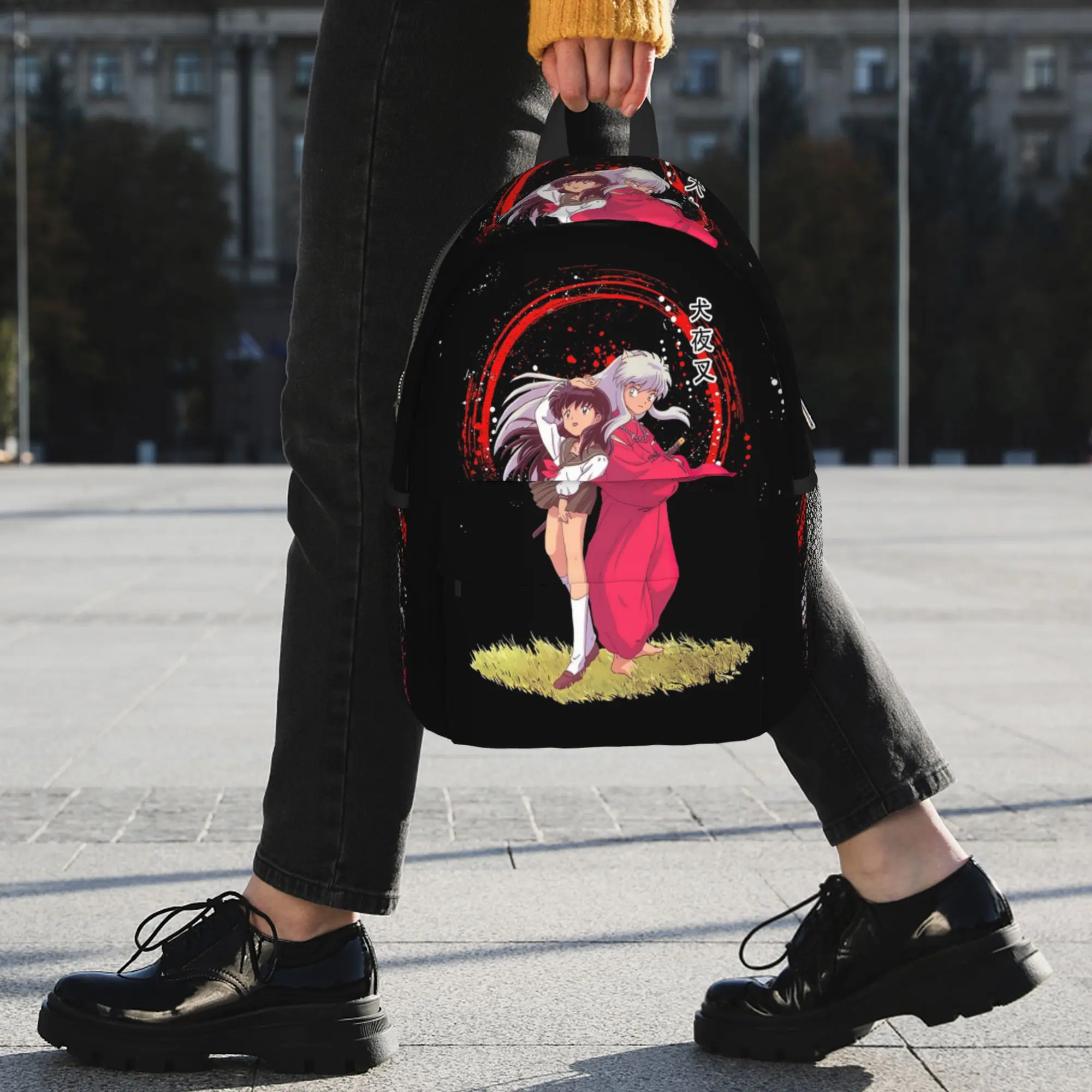 Anime Inuyasha Kagome Higurashi Backpack Hot Sale Daypack Large Capacity Boy Girl BookBag Shoulder Bags for Men Women School Bag view 4