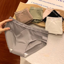 Seamless Underwear Pure Cotton Mid Waist Triangle Pants Women's Panties Female Underpants Solid Color Panty Women's Underwear