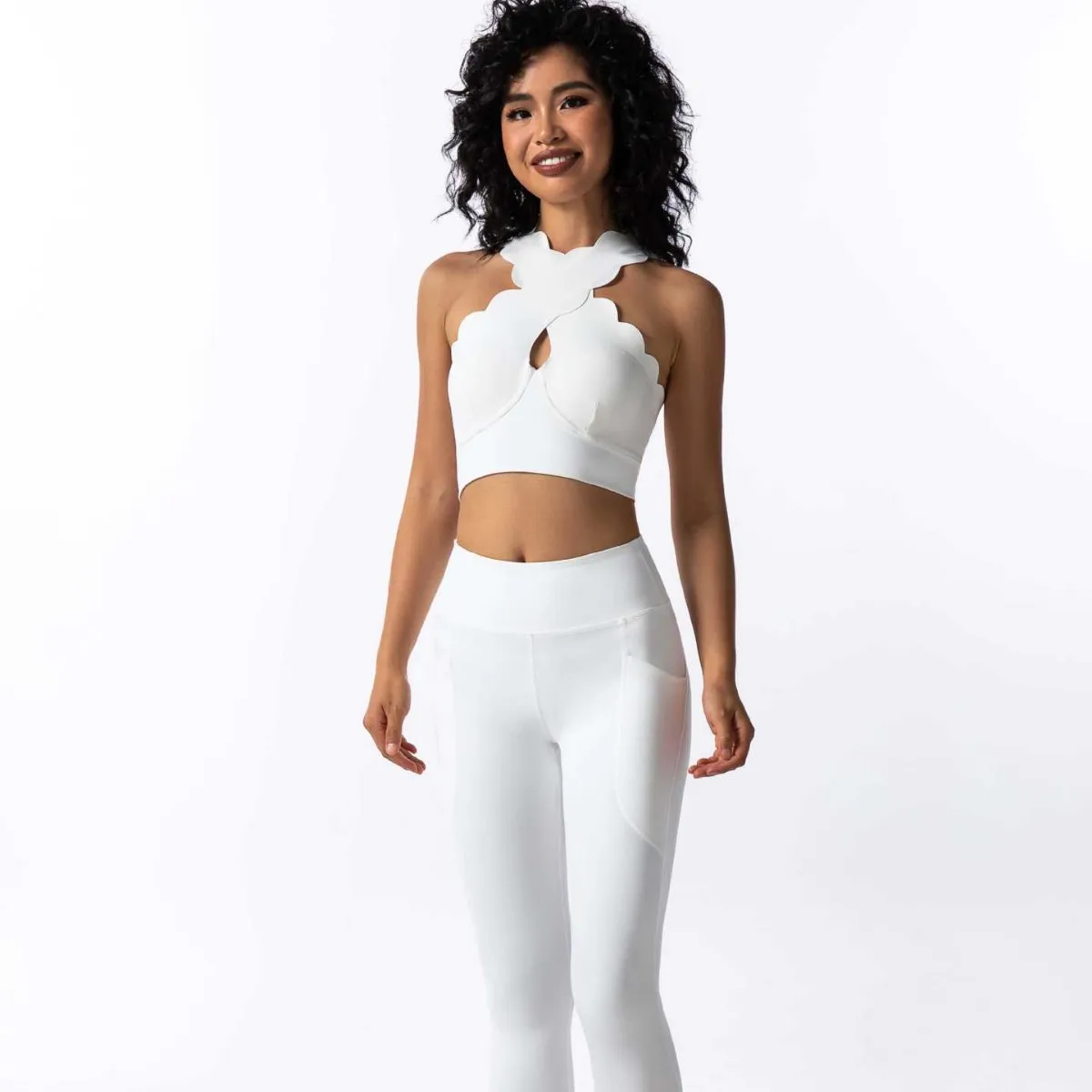New Arrival Women's Yoga Set Two-pieces Fitness Sports Clothes Tight High Elasticity Soft Breathable Anti-Sweat Gym Set