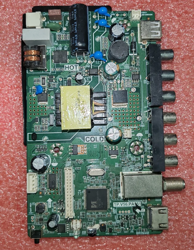 

TP.V56.PA551 Three in one LED TV motherboard, physical photo, tested