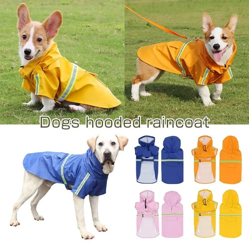 

Dog Raincoat Reflective Waterproof Pet Clothes for Chihuahua Maltese Rain Coat Small Medium Dogs Jumpsuit Raincoat Dogs Overalls