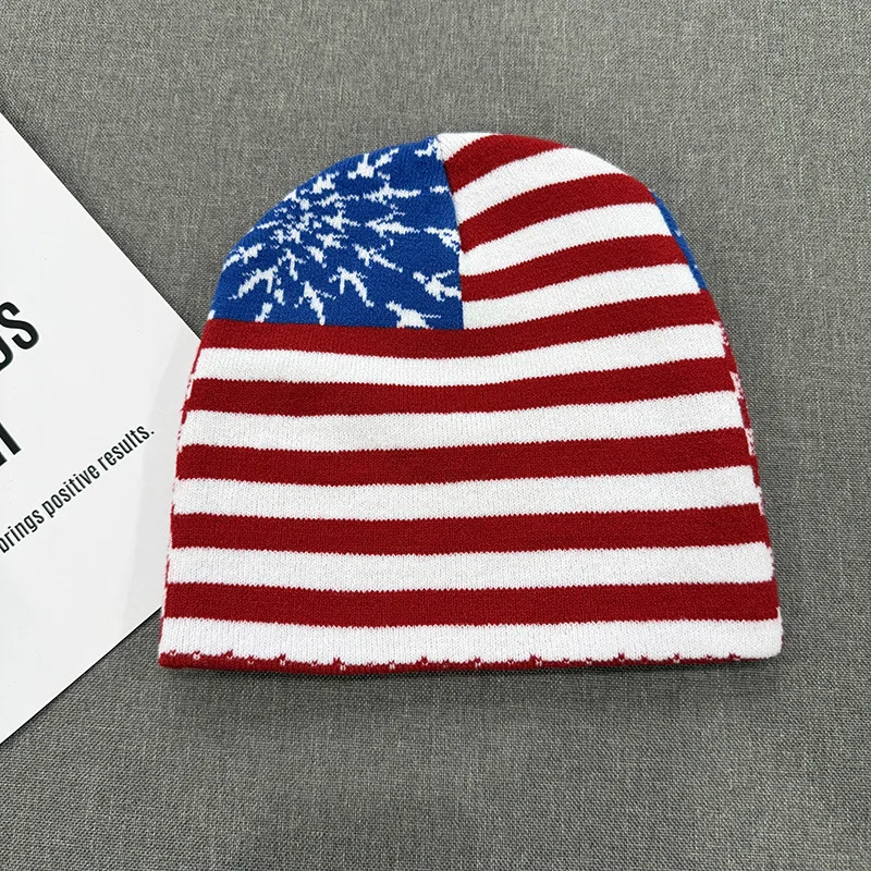 Classic Stripes Jacquard Beanies Women Men Skullcap Autumn Winter Outdoor Warm Knit Hats Unisex Hiphop Skiing Cold Hat Fashion
