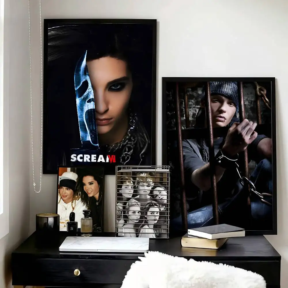 Cool rock band T Tokio H Hotel  Posters High Quality Self-adhesive Wall Art Decorations Color Prints Sticky