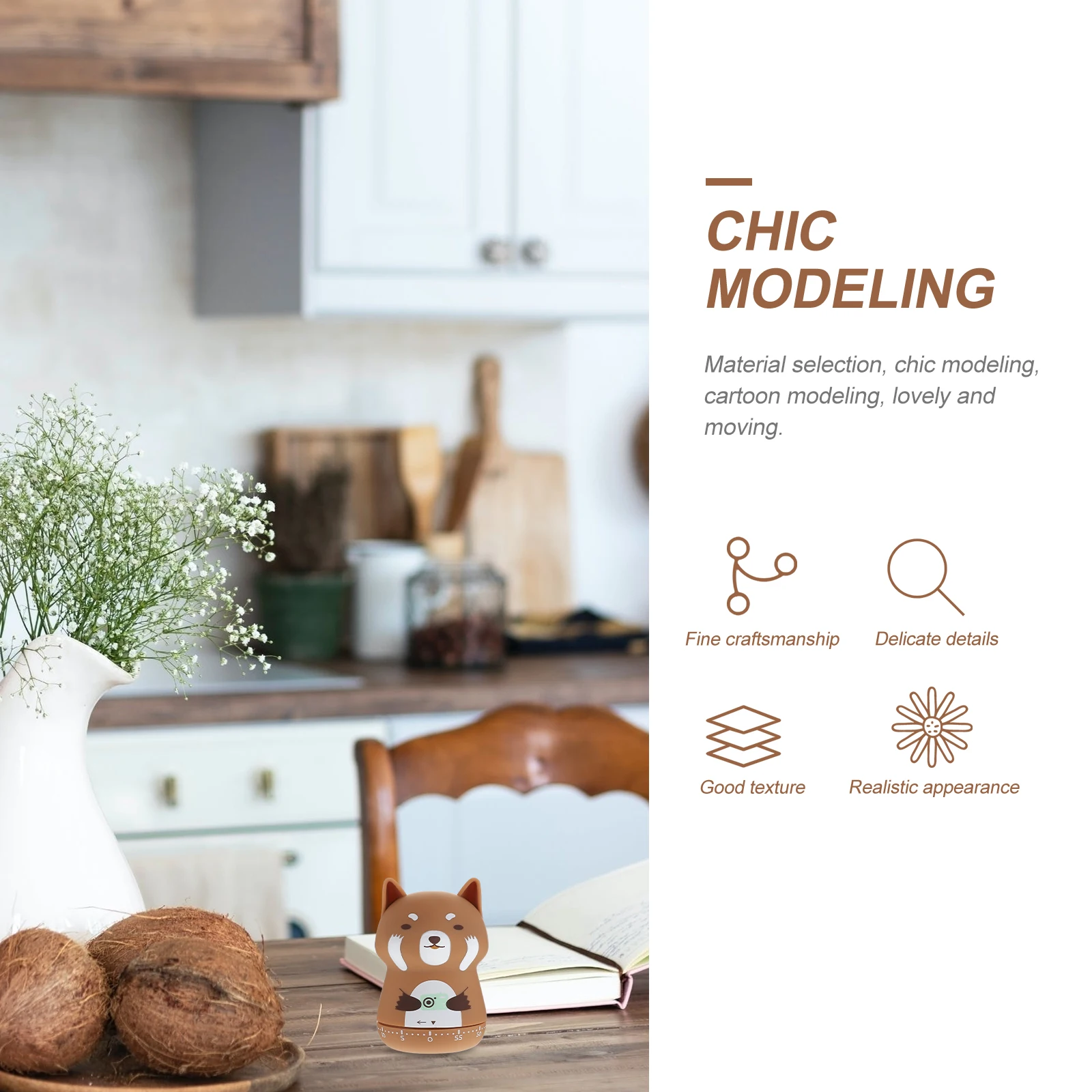 Lovely Kitchen Mechanical Adorable Portable Cooking For Baking Boiled Eggs Cartoon Countdown Timer Time Management Tool