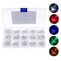750pcs 5 colors x 150pcs 3mm F3 Diodes led transparent ultra light Yellow Red Blue Green white Assortment kit