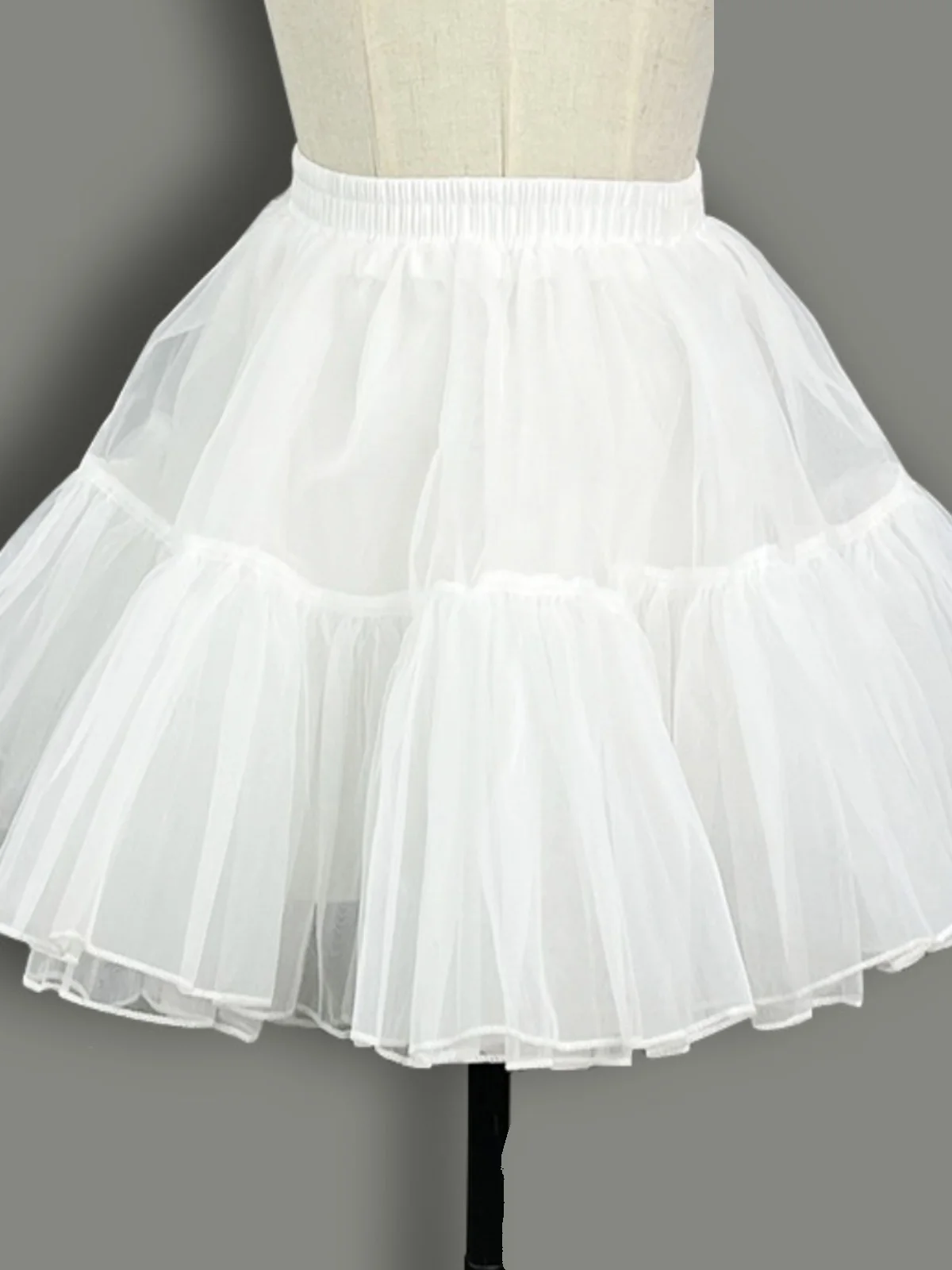 Lolita Dog Short Daily Skirt Support Dream Garden 35cm Boneless Soft Tulle under Skirt Summer Short Style Wedding Dress Acces...