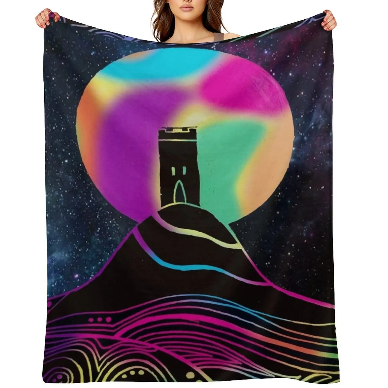 

Glastonbury Tor Throw Blanket Sofas Thermal Loose Nap Blankets