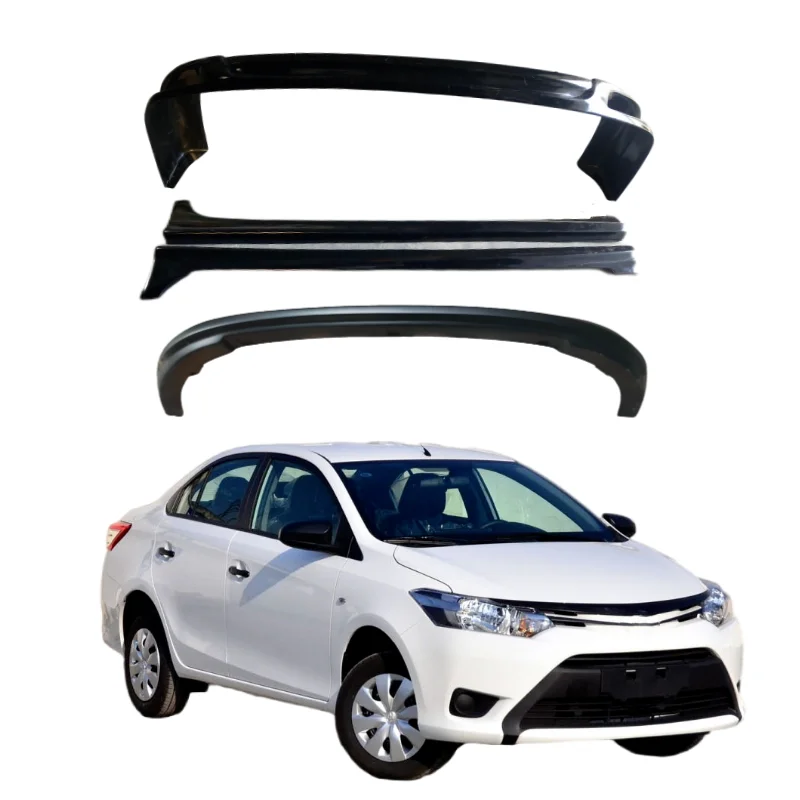 

Комплект широкого кузова для Toyota VIOS 2014, 2015, 2016, полипропиленовые системы кузова автомобиля включают в себя губы переднего бампера, губы заднего бампера, боковую юбку
