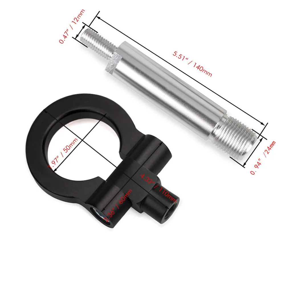 RASTP-New Arrival Racing Screw Aluminum Towing Hook Ring Kit For Toyota/Yaris Old RS-TH008-6