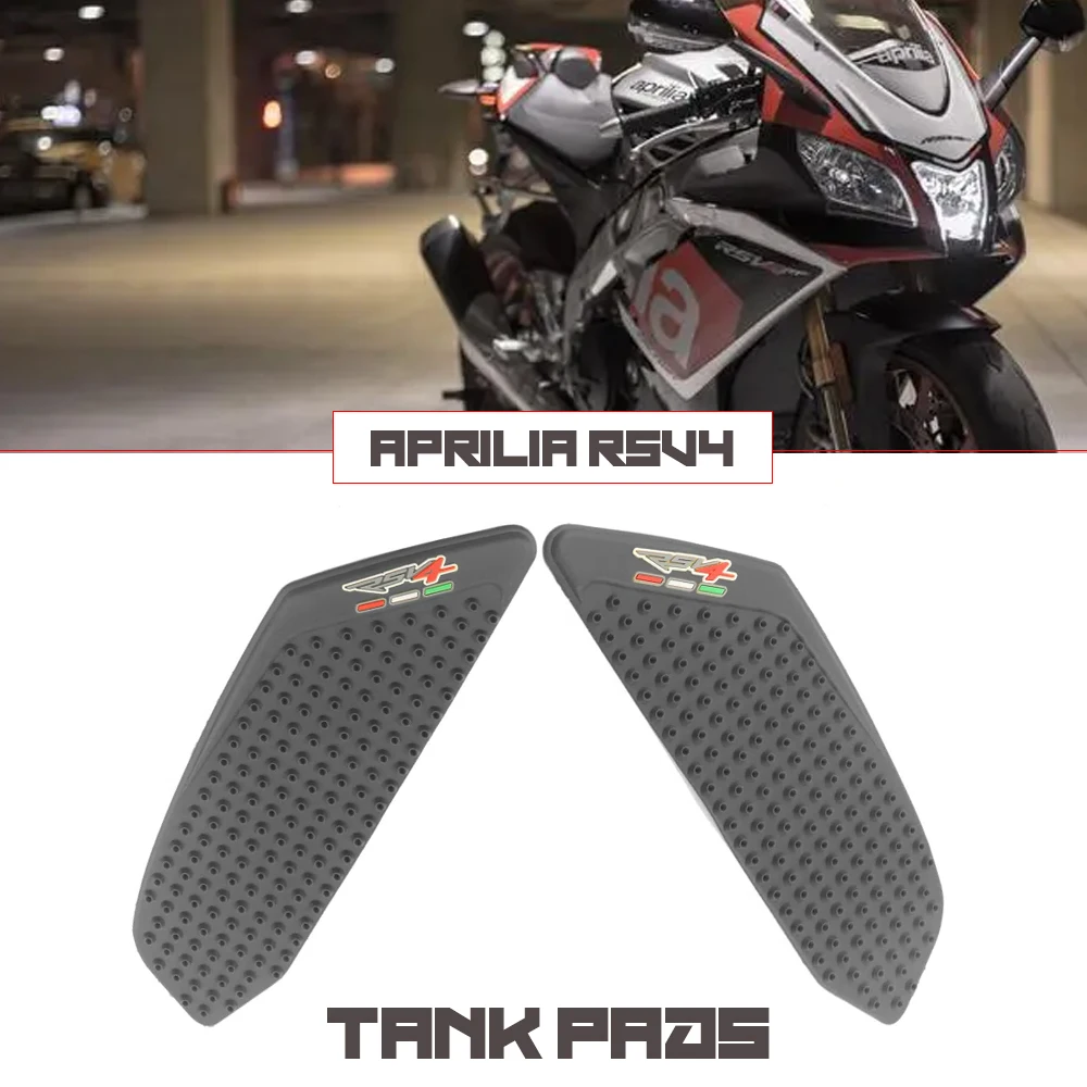 Motorcycle Anti slip Tank Pad Protector Sticker Decal Gas Knee Grip Tank Traction Pad Side For Aprilia RSV4 RSV-4 2010-2017