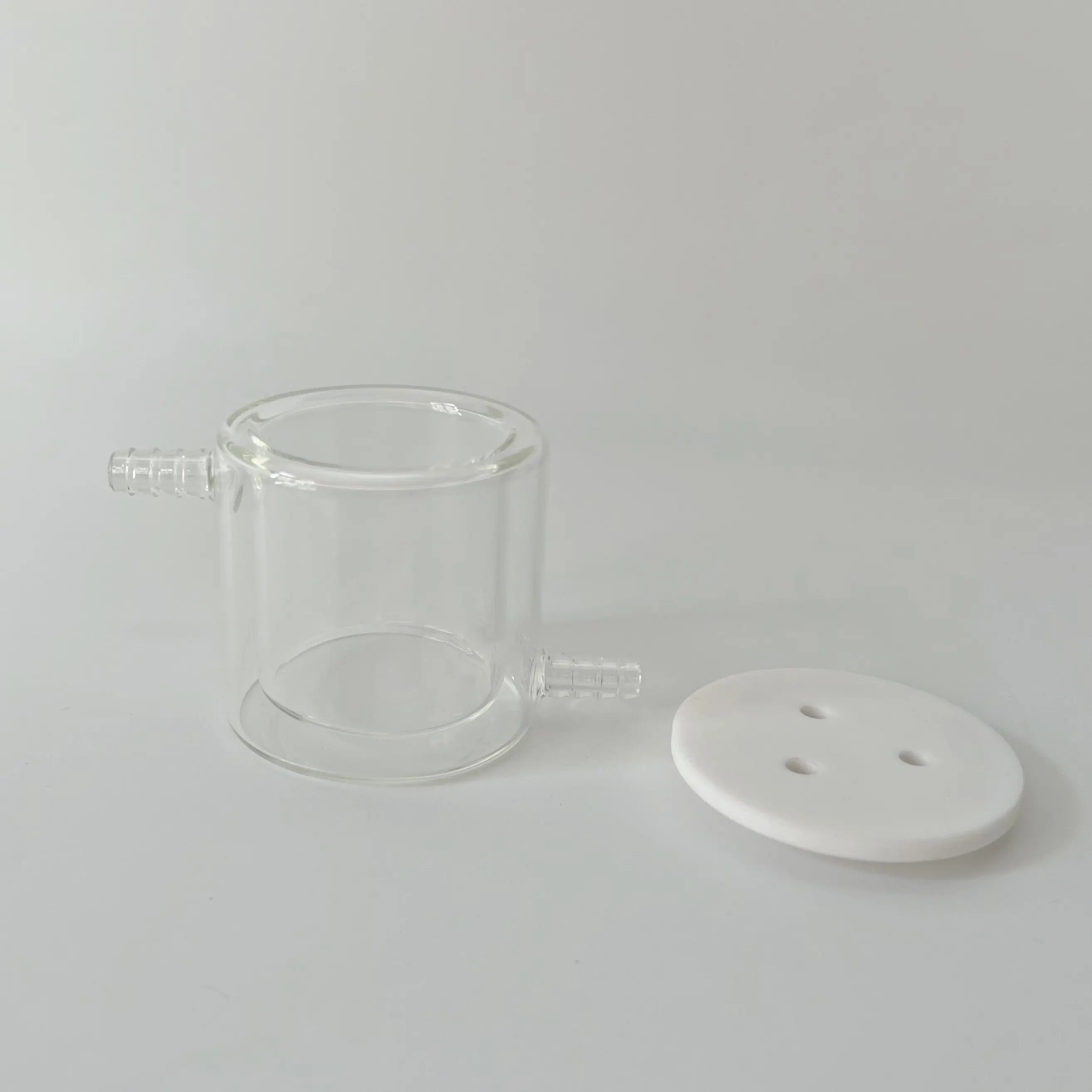 Water bath controllable temperature double-layer five port sealed electrolytic cell electrolytic reaction tank