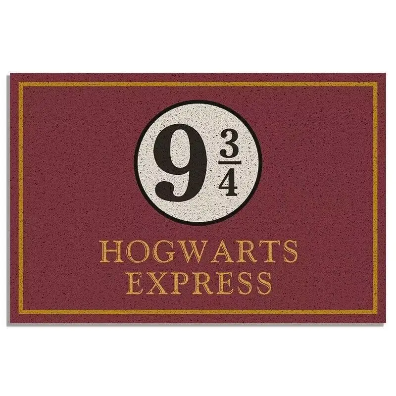 Alfombra de puerta Wizards Alohomor, felpudo de goma antideslizante, alfombra gráfica de bienvenida, alfombrilla para pie de puerta delantera, decoración de alfombra de plataforma mágica 9