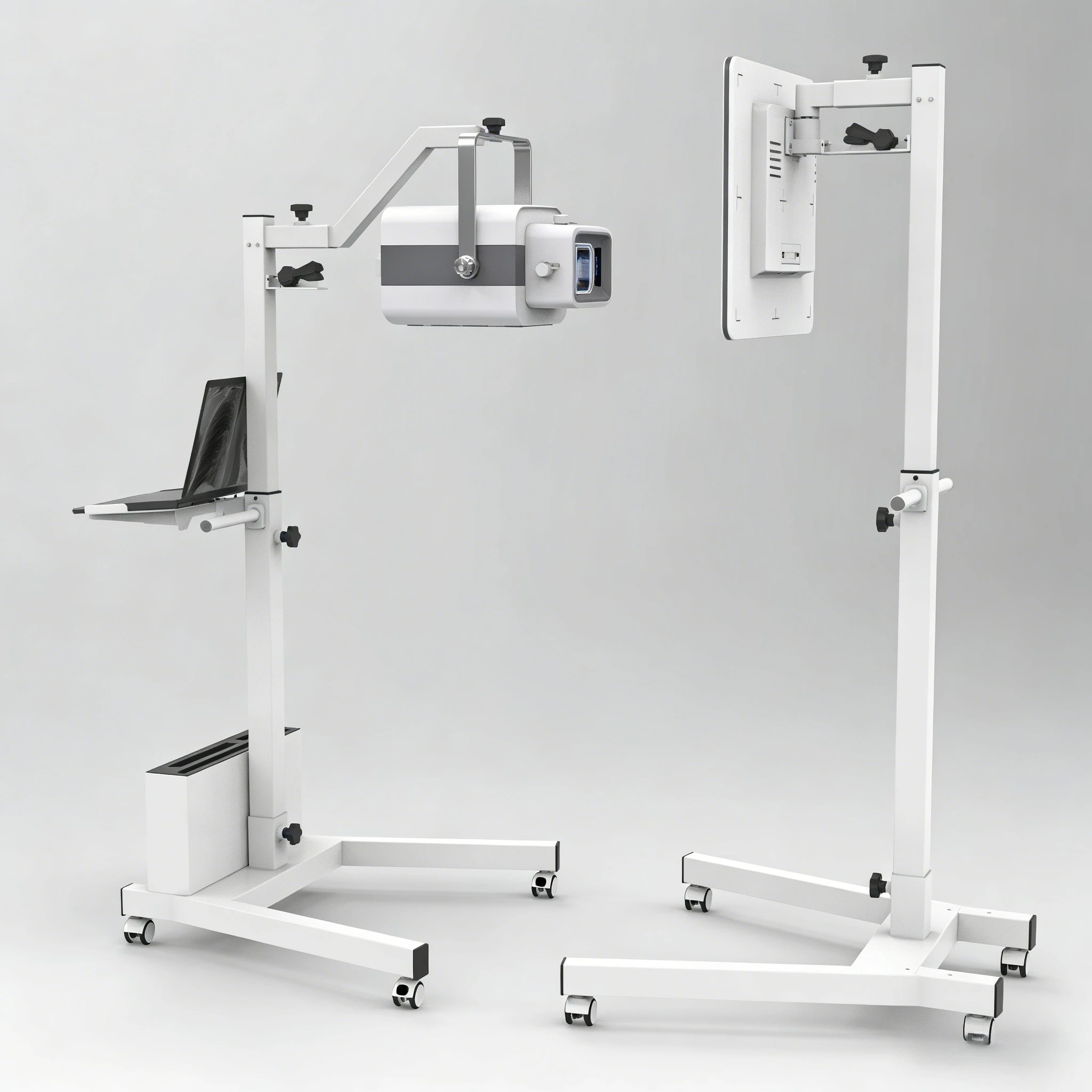 

Portable and mobile x-ray machine 5kw with flat panel detector digital x-ray device for human and veterinary imaging