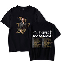 Tito Double P Ay Mama! Tour 2025 T-shirt Casual Short Sleeve Hip Hop Tee Fashion Tshirt Men Women Crewneck Tops Harajuku Shirt