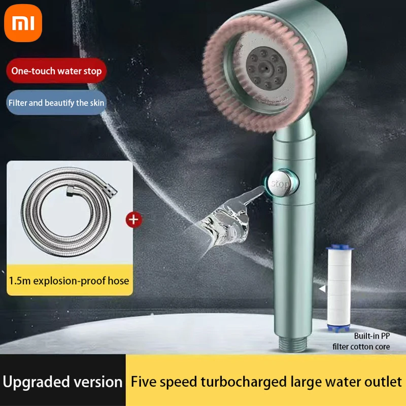 

XIAOMI MIJIA Массажная фильтрация Красота кожи Подвыживающая насадка для душа Ручная насадка для душа Набор насадок для душа