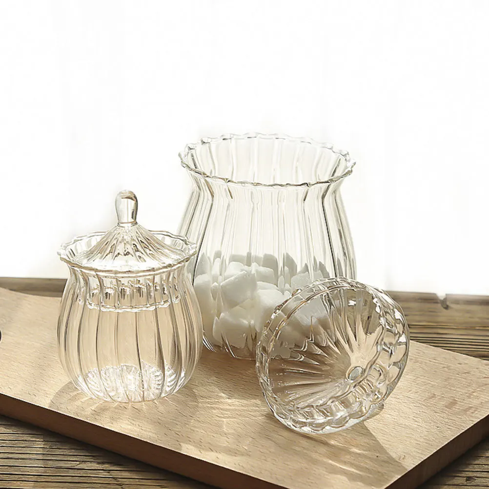 

Premium Glass Storage Jar Transparent Airtight Food Container for Candy Tea Snacks Dried Fruit Desktop Organizer Kitchen Pantry