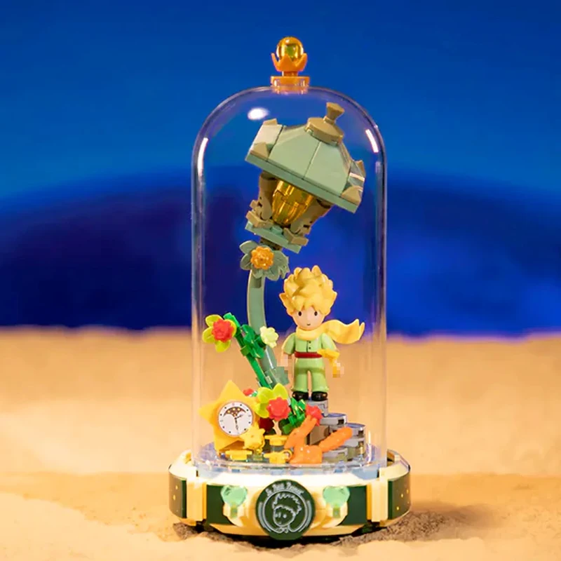 MOC Pantasy Starlight Lamp Rose Swing Wishing Mailbox Starry Gate Building Blocks Brick Puzzle Toys for Children Kids Boys Gift
