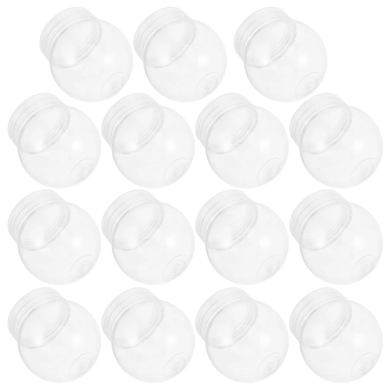 

15Pcs Plastic Snow Globes Clear DIY Fillable Water Globes Screw-Off Caps Holiday Party Decor Snow Globe Kit Water Globe