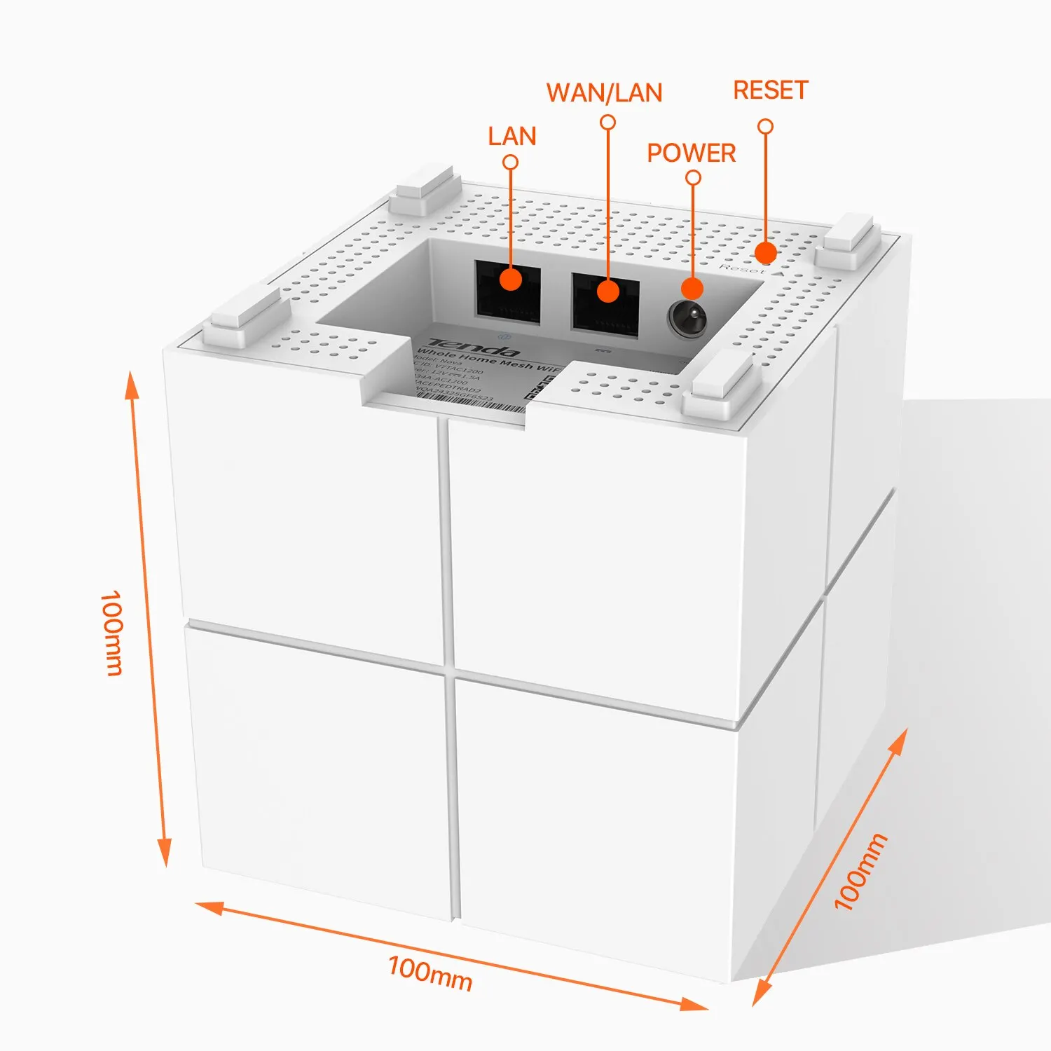 Tenda MW6 Mesh Router AC1200 2.4 5Ghz Dual Band Gigabit Router WiFi Router WIFI Range Extender Signal Booster