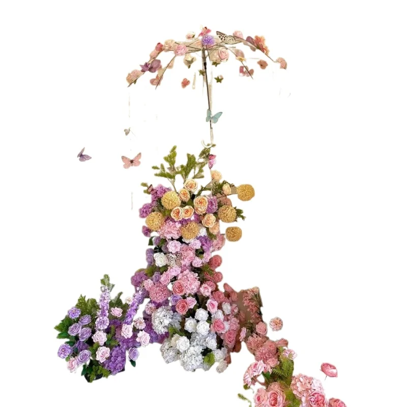 

Monet garden landscaping simulation flower window waterfall wedding layout arch clock in net red store
