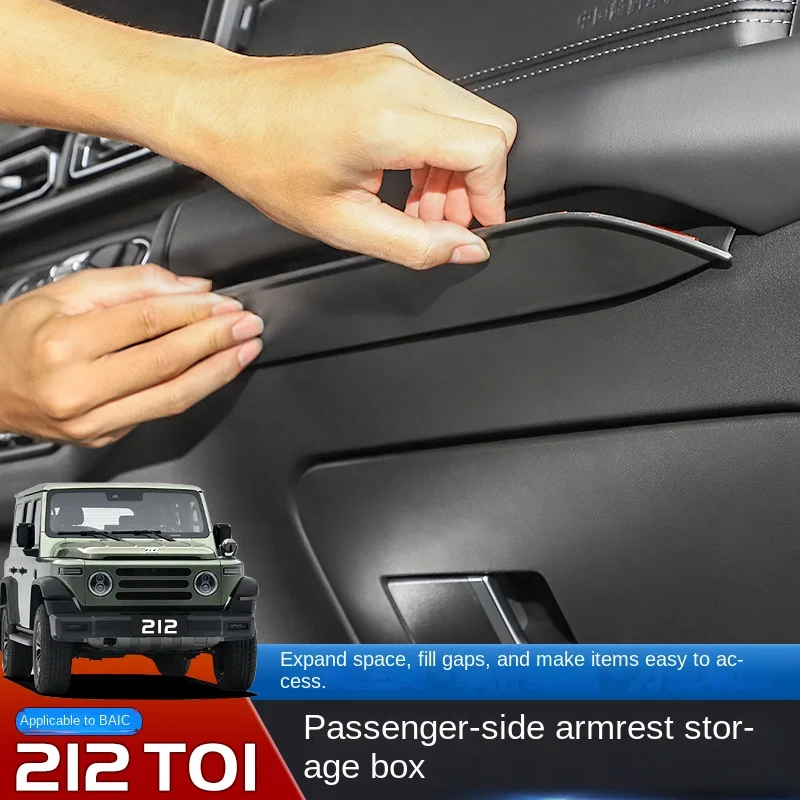 For Beijing 212 T01 2024-25 ABS Passenger Armrest Storage Box